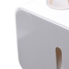 Wall Mounted Tissue Box Dual Paper Outlet Waterproof and Moistureproof