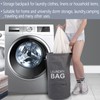 Kimmama Laundry Backpack,Laundry Bag with Adjustable Strap,Dirty Clothes Bag for