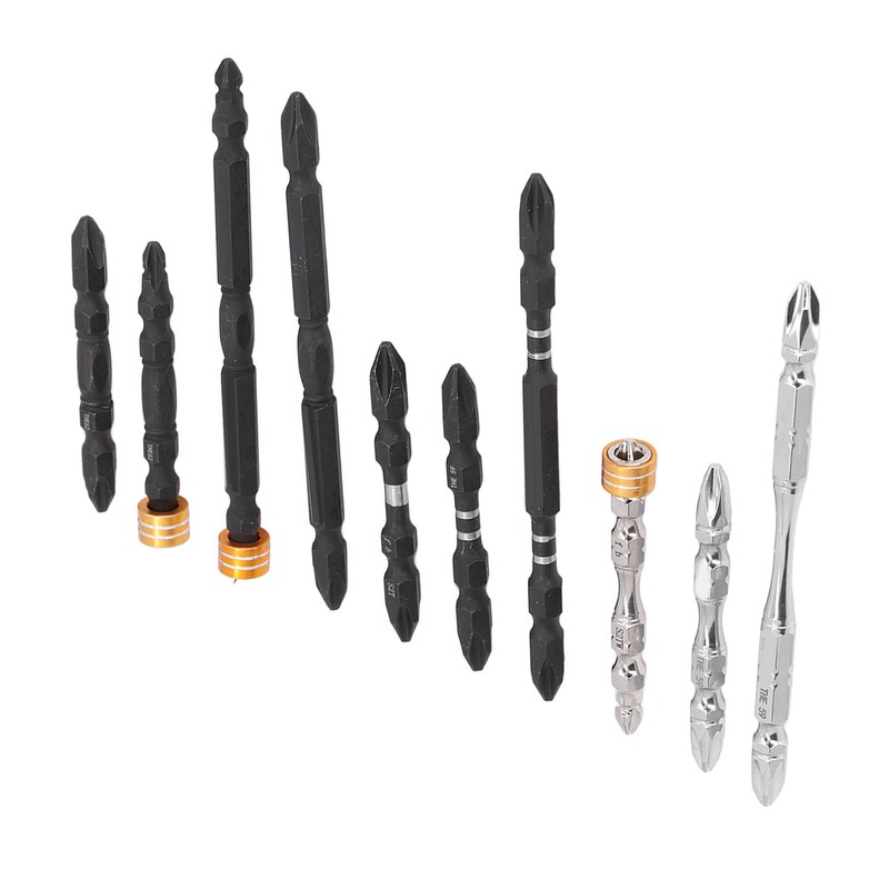 10Pcs Screwdriver Bit S2 PH2 Alloy Steel Double Ended Magnetic