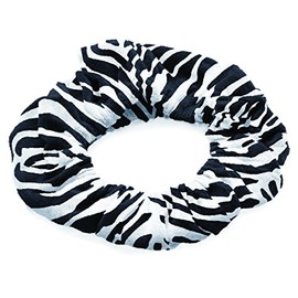 TASSI (Zebra) Hair Holder Head Wrap Stretch Terry Cloth, The Best Way To Hold Your Hair Since...Ever!