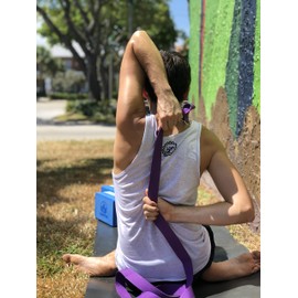 Clever Yoga Yoga Straps - Black 8 Foot Stretch Out Strap