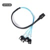 ADCAUDX Mini SAS to SATA Cable:0.5M SFF-8087 to SATA Forward