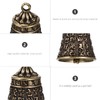 Mipcase 10pcs Retro Brass Cat and Dog Bells Wear-Resistant Pet