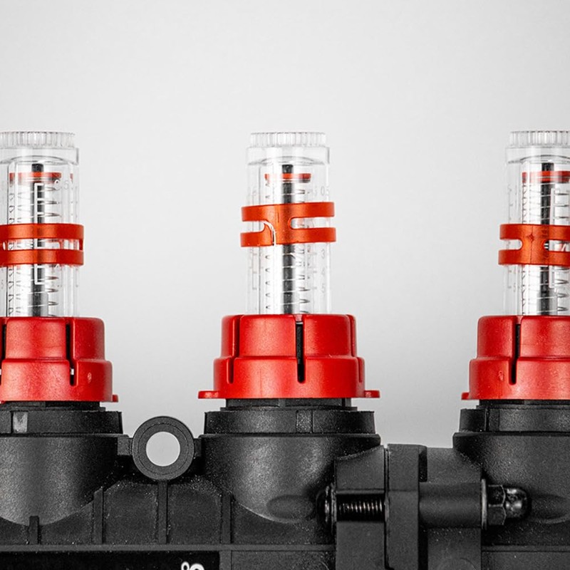 Tiardey Water Flow Meter for Underfloor Heating Manifold High Flow