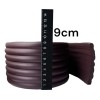 Protector De Bordes Para Bebés 2mts Espuma Suave Café Hueso