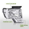 GRAND ORANGE Pair Headlights Assembly, Compatible with Ford F150 2009-2014,