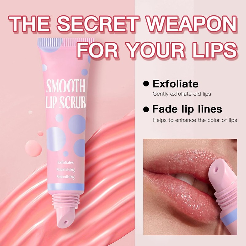 Los tratamientos labiales Smooth Lip Scrub mejoran color natural mientras