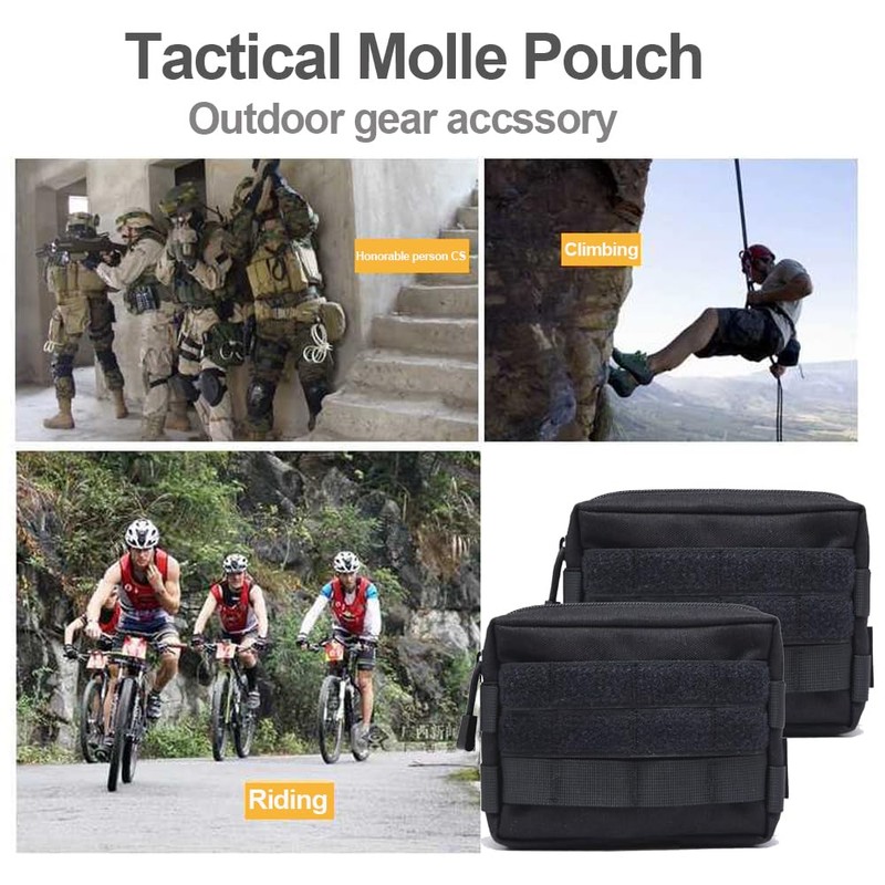 Hoanan Molle Pouches, Tactical Admin Pouch Compact EDC Utility Gadget