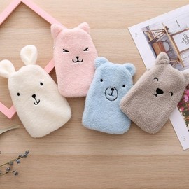 Portable Animal-Shaped Hot Water Bottle Warm Compress Pack Hot Pack White