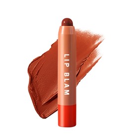 Hydrating Tinted Lip Balm, Glossy Lip Balm Plumper, Long Lasting Lipgloss Creamy Lipstick, Lightweight High-Pigment Lip Stain Pen Lip Crayon Stick, Christmas Makeup Gift for Women -02# Orange