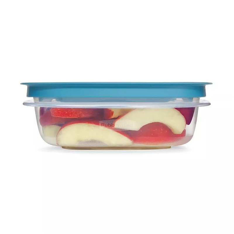 Rubber maid Storage Containers, Easy Find Lids, Teal, 3 cup,