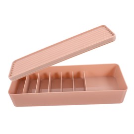 Operitacx Cable Management Box Ties Desktop Cord Organizer Dustproof Plastic Cable Storage Box for Electronics and Chargers