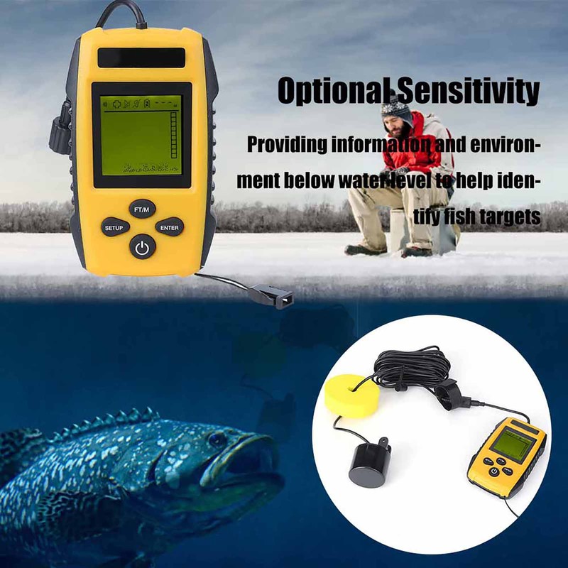 TL88E Portable Fishers Tackle Sonar Sensor Fishfinder Echo Sounder Fish