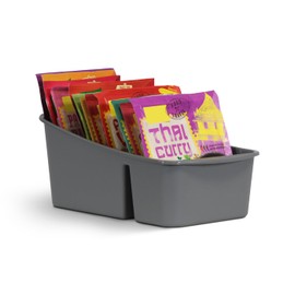 Pro Home Kitchen Organiser with 3 Compartments - Storage Box for Soups, Spice Mixes and Much More Food Organiser System Plastic