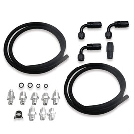 Universal Power Steering Pump to gear box or rack & pinion and return to reservoir Hose Kit - Compatible with LS Swap LS1 LS3