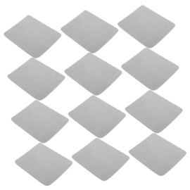 IWOWHERO 20 Pcs Suede Cleaning Wipes Eyewear Lens Lcd Jewellery Screens Soft Large Size Grey Travel-friendly