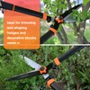 LKDING Lightweight Hedge Shears Manual Hedge Clippers for Trimming Borders
