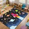 Space Rug - Space Rug for Boys Room Cartoon Solar