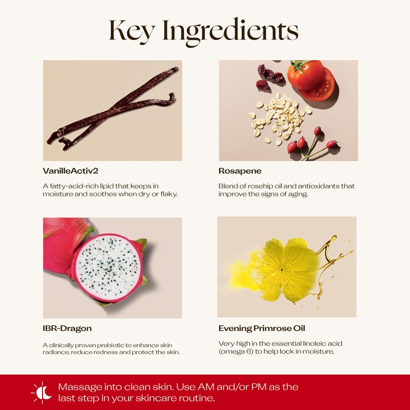 Trilogy Vital Moisturising Cream, Enhanced Formula with Rosapene, VanilleActiv2 &