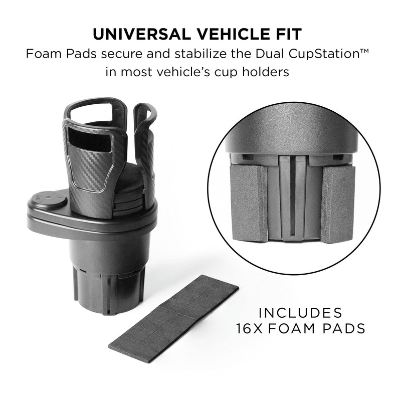 Limitless Dual CupStation - 2-in-1 Expandable Cup Holder with 360°