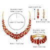 BriLove Wedding Bridal Necklace Earrings Bracelet Jewelry for Women Austrian