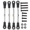 4pcs RC Steering Tie Rod Adjustable Rear Upper Linkage Rod