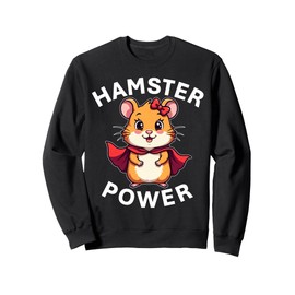 Cute Hamster Power Girl Furry Friend Superhero Sweatshirt