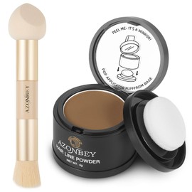 Root Touch Up Sets,Root Touch Up Hair Color,Hairline Powder for Women Cover Up- Hairline Concealer for Thin and Thinning Hair, Water & Sweat Resistant,Contain Azonbey Makeup Brush -Dark Blonde