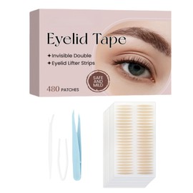 480PCS Eyelid Tape Eyelid Lift Strips,Double Eyelid Tape for Hooded Eyes Invisible,Eyelid Tape for Hooded Eyes,Eyelid Lift Strips,Eye Lid Lift for Hooded Eyes,Double Eyelid Stickers for Hooded Eyes