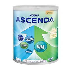 Suplemento Alimenticio ASCENDA Infantil Sabor Vainilla con Nutrientes Vitaminas Minerales Calcio Proteína DHA Sin Azúcar Polvo, A Partir de 3 Años, La