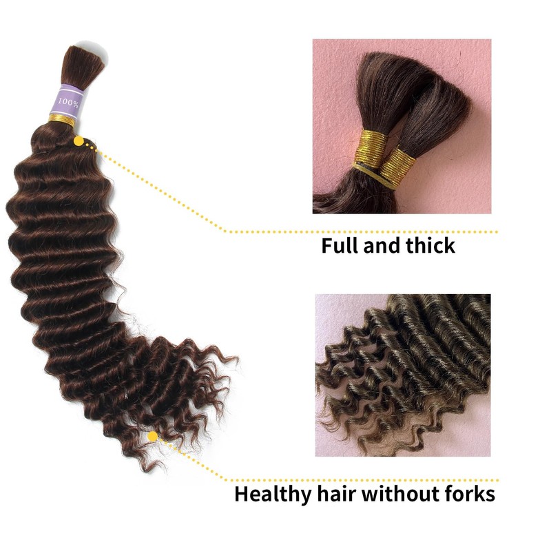 16 Inch Human Hair For Braiding Hair Bulk Braid Extensions