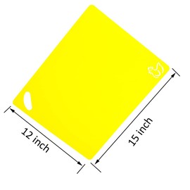 Kimmoker Flexible Cutting Boards Set, Cutting Board Mats for Cooking, 2 Pack Colored Cutting Board Set with Easy-Grip Handles, Flexible Plastic Cutting Sheet Set of 4 (2)