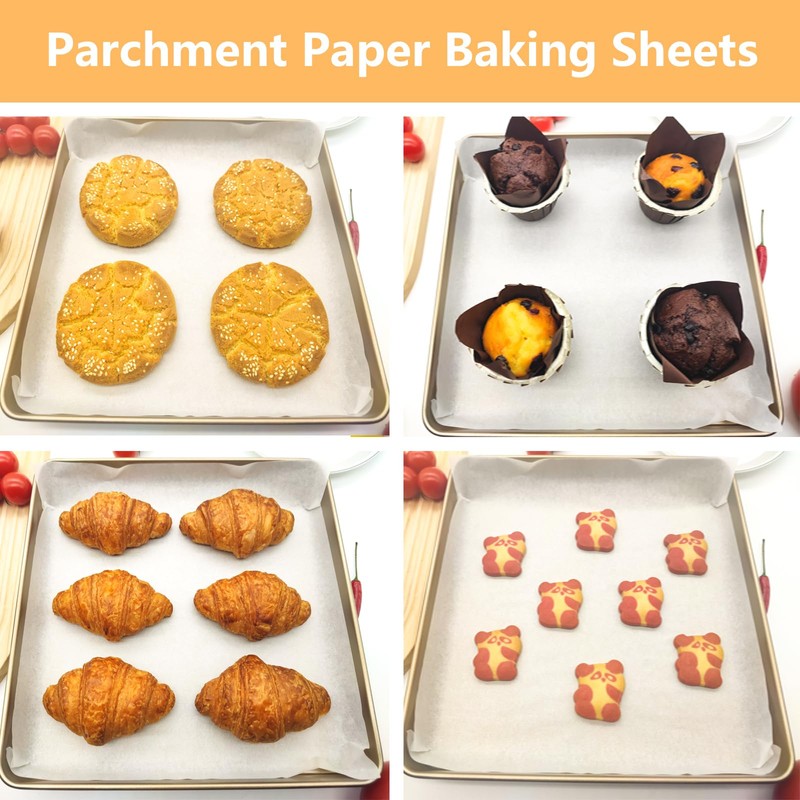Vlwltl 50Pcs 8x8 in Parchment Paper Sheets, White Parchment Paper