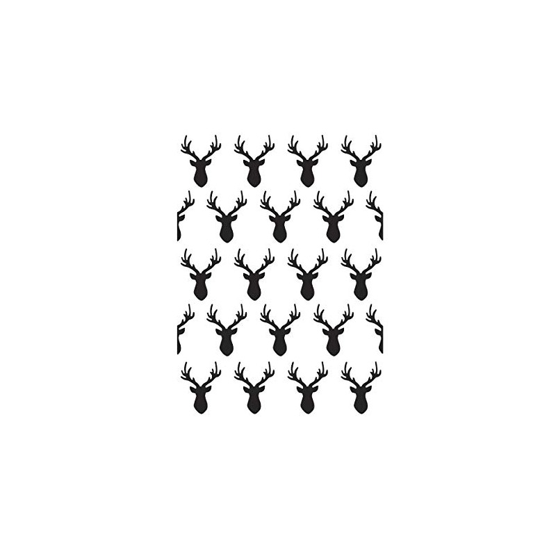 Darice Deer Heads, 4.25 x 5.75 inches Embossing Folder, Clear