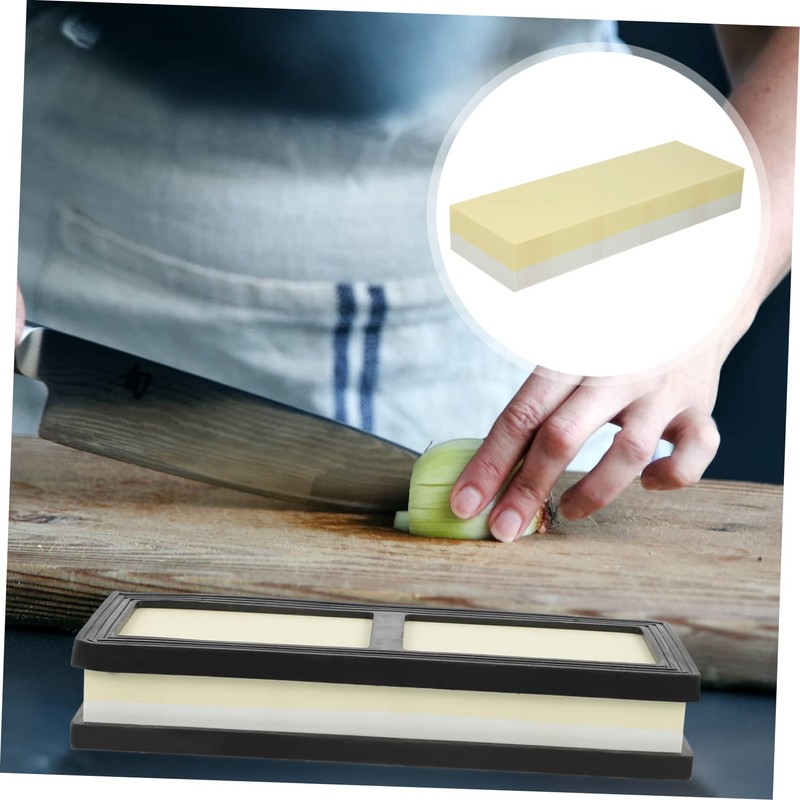 Operitacx Grit Double Sided Whetstone Rectangular Portable Sharpening Stone Tool