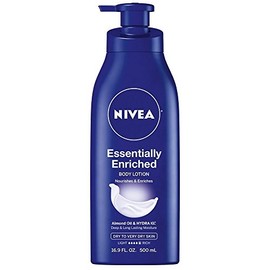 NIVEA Essentially Enriched Body Lotion 16.9 oz (Pack of 4) - Packaging May Vary