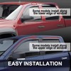 Puermto 94307 Side Window Wind Deflector, 4pcs Out-Channel Tape-On Nice