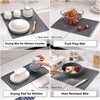 Dish Drying Mat, Silicone Drying Mat for Kitchen Counter, Food