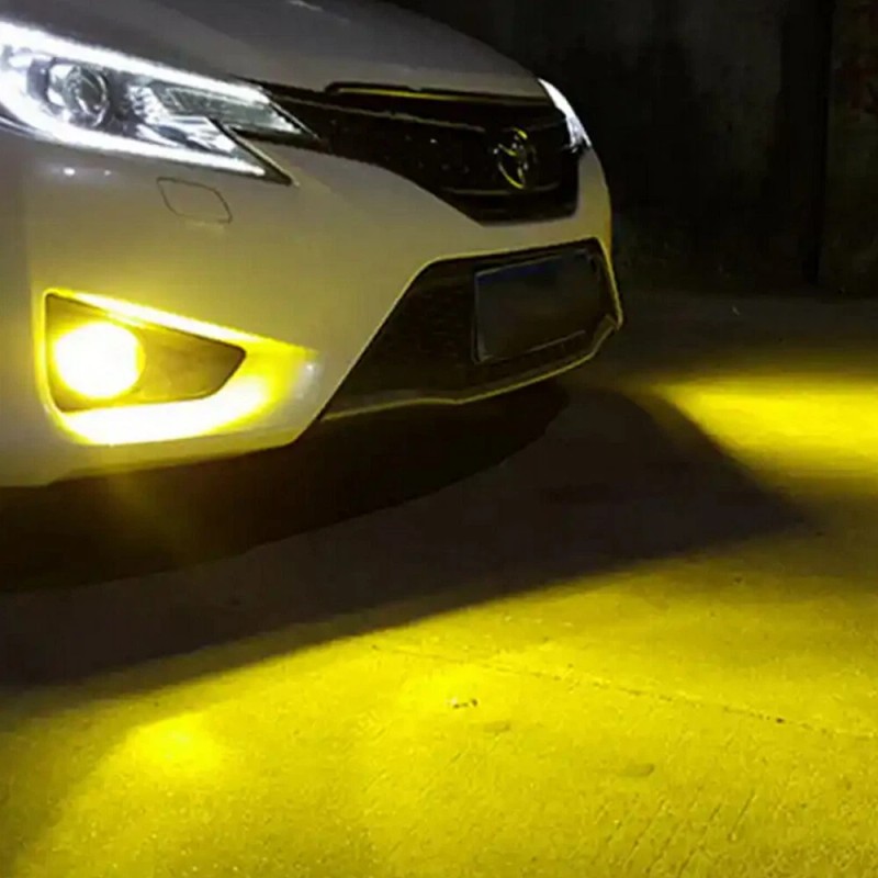 SHENKENUO For Nissan Frontier 2005-2021 Front Bumper Fog Lights Yellow