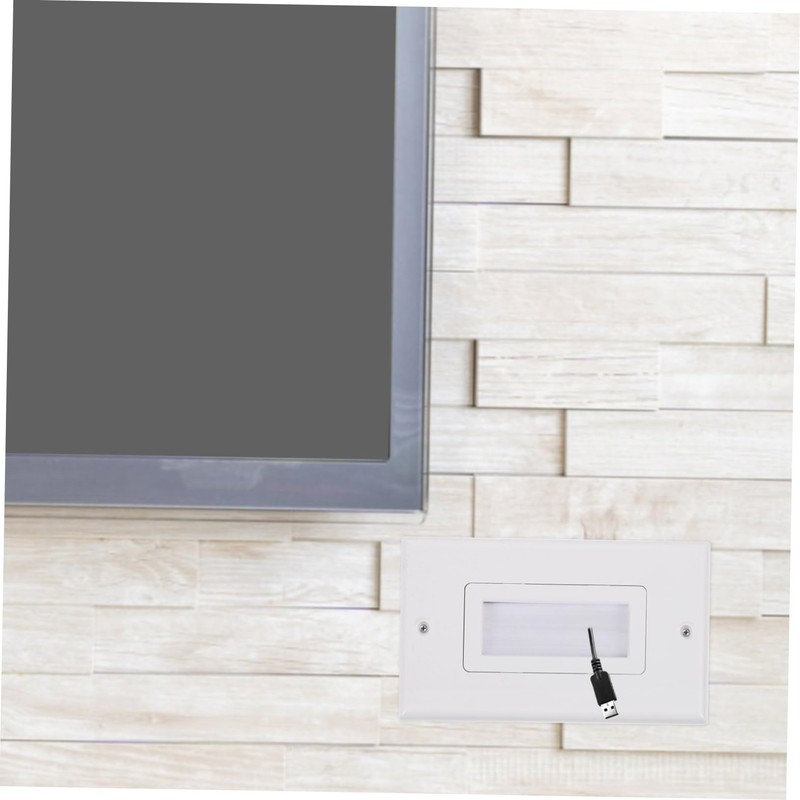 DOITOOL Threading Panel Wall Plate Cable Pass Through Brush Wall