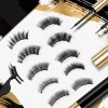 10 Pares Pestañas Magnéticas Con Delineador De Ojos Y Pinza