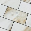 DICOFUN 1 Sheet Calacatta Gold Peel and Stick Backsplash Wall