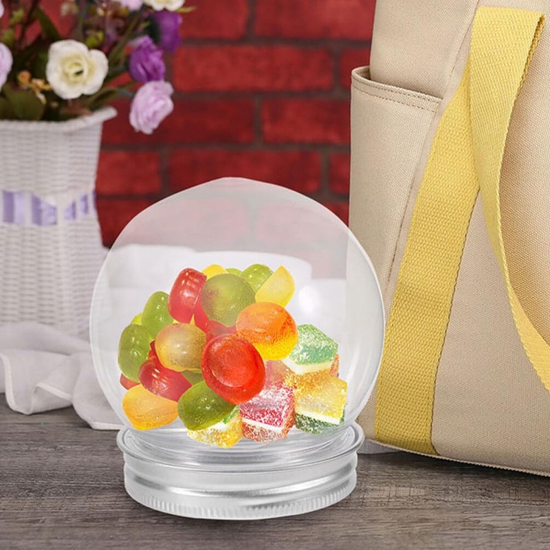MAGICLULU 6pcs DIY Snow Globe Water Globe Clear Plastic Snow