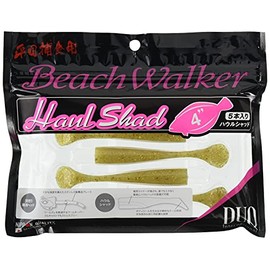 DUO S014 Worm Beach Walker Howl Shad 4" Flounder Gold Lure