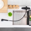 Matte Black Kitchen Faucet with Pull Out Sprayer, Small Single