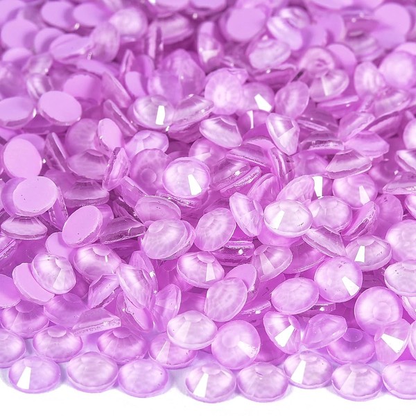 BLINGINBOX Blinginbox Flatback Rhinestones Round Gems, 1440pcs Luminous Series Glass