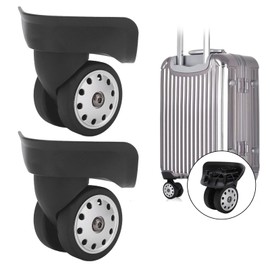 Natudeco 2Pcs Luggage Swivel Wheels Universal Luggage Wheel Replacement Suitcase Luggage Casters Luggage Porous Wheels for Luggage Replacement and Repair