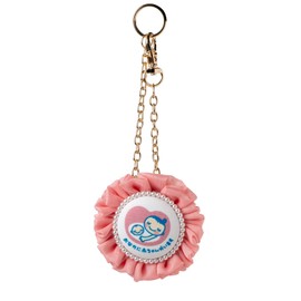 cocomam Maternity Rosette, Fluffy Key Holder, Gift for Moms, Present, Celebration, Baby, Made in Japan, Maternity Mark, Pink