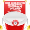 Plastic Street Charity Donation Can Coin Collection Bucket with 2