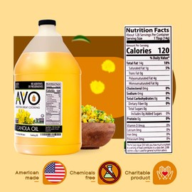 AVO NON-GMO Certified Expeller Pressed Canola Oil - 1 Gallon